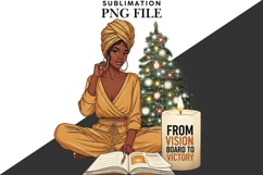 Christmas motivational women png design for T-shirts Product Image 2