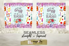 teacher sublimation tumbler wrap design png 20 oz Product Image 2
