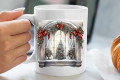 Christmas Window Sublimation Clipart, Christmas Window Product Image 5
