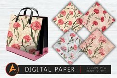 Carnation digital paper Product Image 1