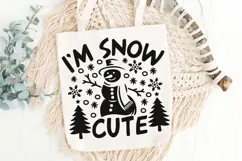 I'm Snow Cute Svg, Funny Snowman Svg, Cute Snowman Svg. Product Image 6