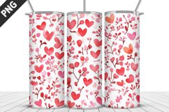 Lovely Hearts Tumbler Design | Valentine&#039;s Day Tumbler Wrap Product Image 2