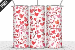 Lovely Hearts Tumbler Design | Valentine's Day Tumbler Wrap Product Image 2