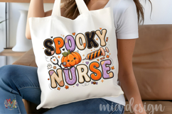 Spooky Nurse PNG, Cute Halloween Stethoscope Sublimation Product Image 5
