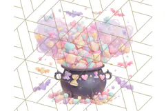 Haunted Sweet Shoppe PNG Clipart, Pastel Halloween Bakery Product Image 5