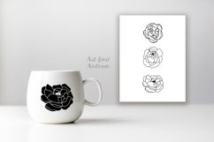 Peony SVG bundle, Trendy Botanical SVG elements, Florals svg Product Image 3