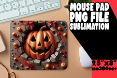 Sweet Mouse Pad Sublimation Ideas, 3D Pumpkin Product Image 1