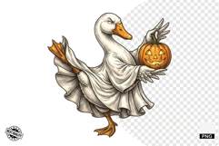 Halloween Ghost Goose PNG Product Image 1