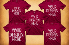 Christmas Family Matching Group Flat Lay T-Shirt Mockups Product Image 1