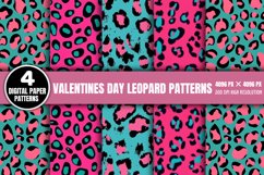 Valentines Day Leopard Print Patterns Bundle PNG Product Image 6