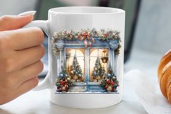 Christmas Window Sublimation Clipart, Christmas Window Product Image 5