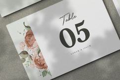 beautiful wedding card invitation with creamy roses flower Product Image 5