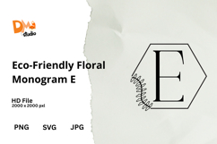 Eco-Friendly Floral Monogram Product Image 1