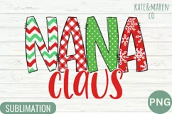 Nana Claus PNG | Nana Christmas Sublimation Product Image 2
