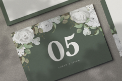 beautiful wedding card invitation with roses flower Product Image 5