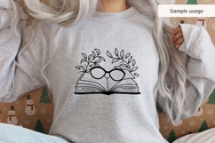 Books With Reading Glasses SVG Product Image 5
