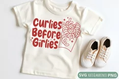 Curlies Before Girlies SVG | Funny Boy Valentine SVG PNG Product Image 3
