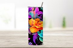 3D Dazzling Petal Parade Tumbler Wrap | Sublimation PNG Product Image 3