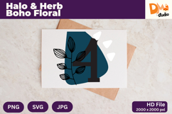 Halo &amp; Herb Boho Floral Monogram Product Image 1