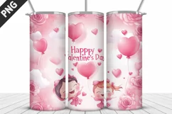 Happy Valentine's Day Tumbler Design| Valentine Tumbler Wrap Product Image 4