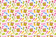 Watercolor Back to School Clipart & Seamless Patterns Product Image 3