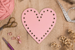 Basket base heart shape 6 inch digital file. Purse basket ma Product Image 5