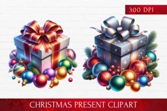 Christmas Present clipart, Christmas Present sublimation Product Image 1