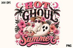 Hot Ghoul Summer Ghost Beach Halloween PNG Product Image 1
