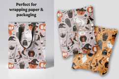Seamless Halloween Digital Paper, Cute Pattern Design Product Image 5