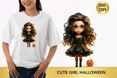 cute girl halloween, girl sublimation Product Image 1