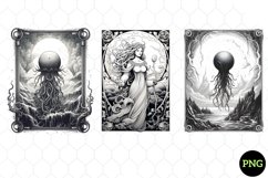 Magic Under The Sea Tarot Card Clipart Product Image 1