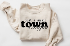 Just a small town nurse SVG, Silhouette, Cricut Product Image 2