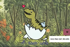 Baby Dinosaur SVG - Dinosaur PNG, Cute Dinosaur Svg Product Image 4