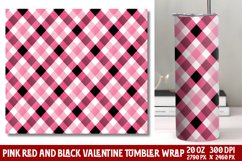 Pink Valentines Day Tumbler Wrap Product Image 1