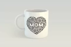 Best Mom Ever SVG | Mothers Day SVG | Floral Heart SVG Product Image 2