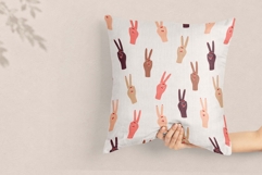 Peace Hands Seamless Pattern Product Image 5