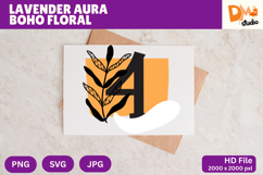Lavender Aura Boho Floral Monogram Product Image 1