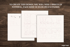 Multilayer Hope Nativity Scene Laser Cut | Glowforge | SVG Product Image 2