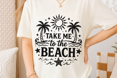 Take Me To The Beach Svg, Summer Vibes Svg, Vacation Svg. Product Image 6