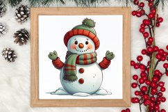 Funny Snowman Sublimation Clipart, Christmas PNG Product Image 4
