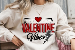 Valentine Vibes PNG | Retro Valentine Lightning Bolt PNG Product Image 2