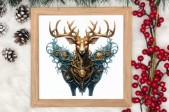 Steampunk Christmas Sublimation Clipart, Steampunk Christmas Product Image 4
