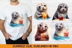 Summer seal sublimation PNG. Product Image 1