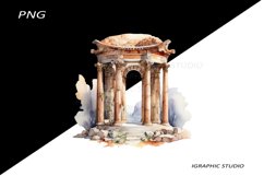 Greece summer clipart, Mediterranean Vacation Clipart Product Image 1