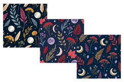 Autumn Equinox Alchemy Seamless Pattern, Digital Paper Product Image 5