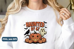 Haunted by 67 Halloween PNG, Halloween Sublimation png Product Image 5