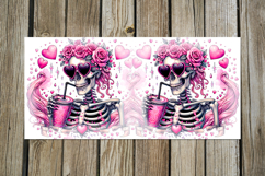Skulls and coffee | Halloween Sublimation Mug design PL Product Image 5