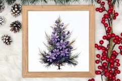 Lavender And Christmas Tree Sublimation Clipart Product Image 4