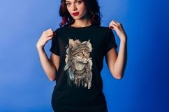 Watercolor Boho Cats Clipart Sublimation Product Image 6