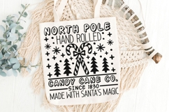 North Pole Hand Rolled Candy Cane Co. Svg, Candy Cane Svg. Product Image 6